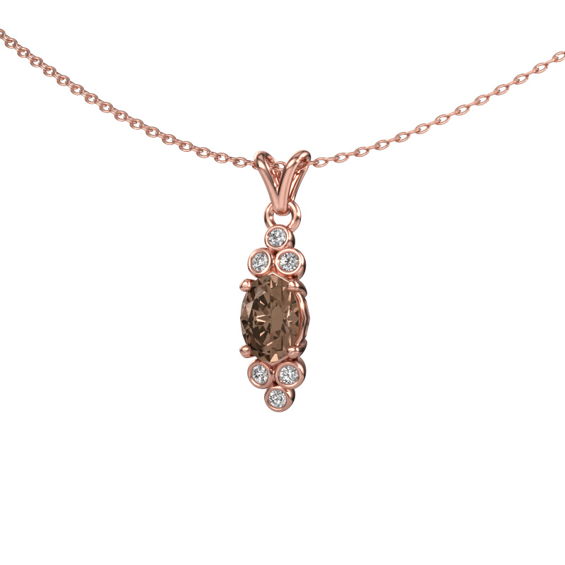 Image de Pendentif Lucy 2 585 or rose Diamant brun 0.790 crt