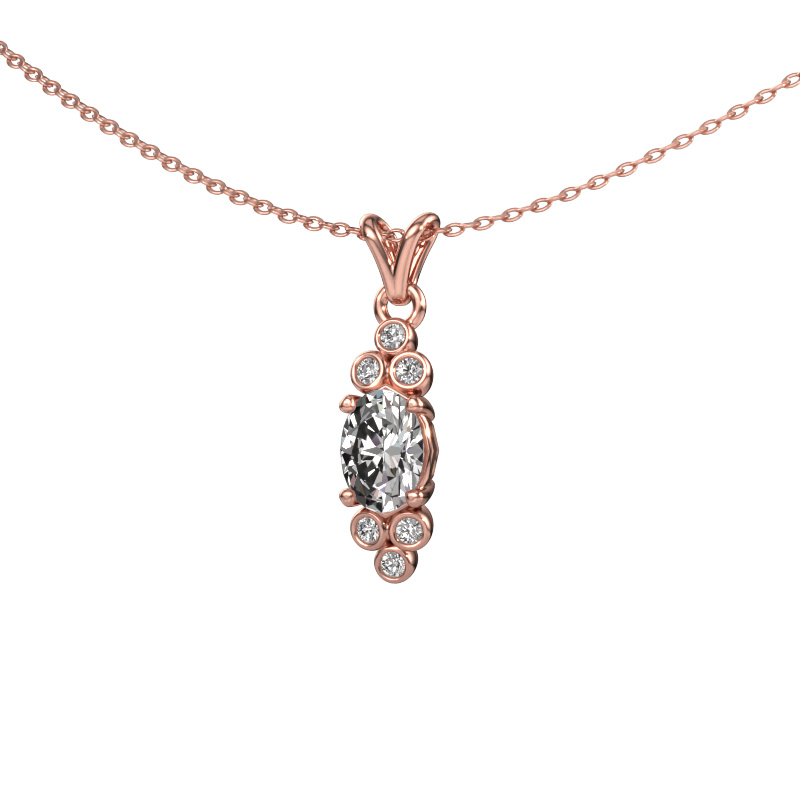 Image of Pendant Lucy 2 585 rose gold Zirconia 7x5 mm