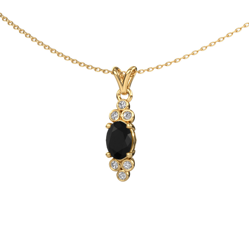 Image of Pendant Lucy 2 585 gold Black diamond 1.14 crt