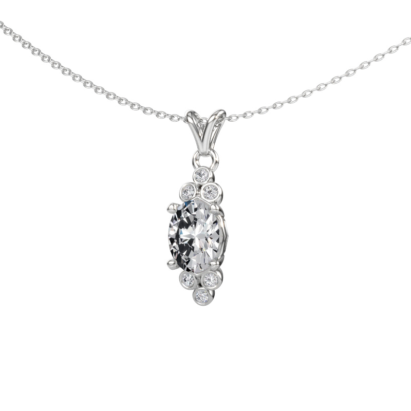 Immagine di Ciondolo Lucy 2 585 oro bianco Diamante lab grown 1.19 crt
