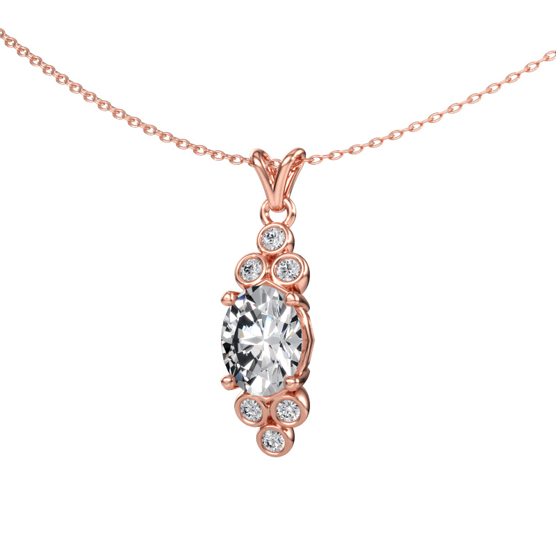 Immagine di Ciondolo Lucy 2 585 oro rosa Diamante 1.98 crt