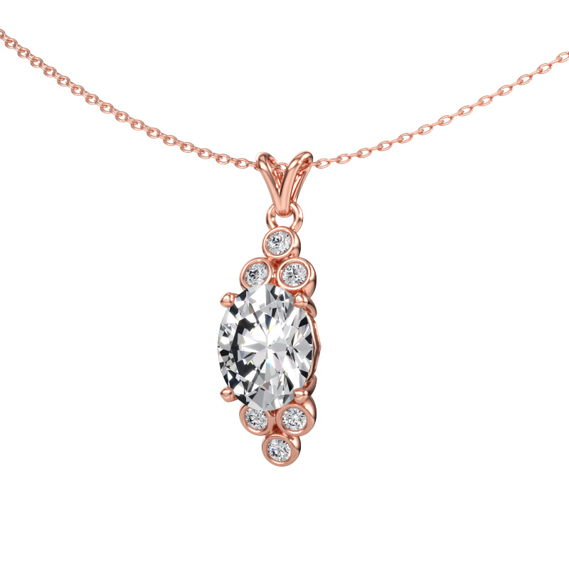 Bild av Hänge Lucy 2 585 roséguld Labbodlad diamant 2.88 crt