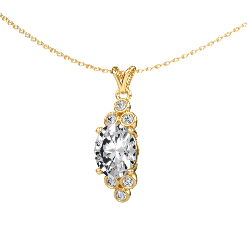 Immagine di Ciondolo Lucy 2 585 oro Diamante 2.88 crt