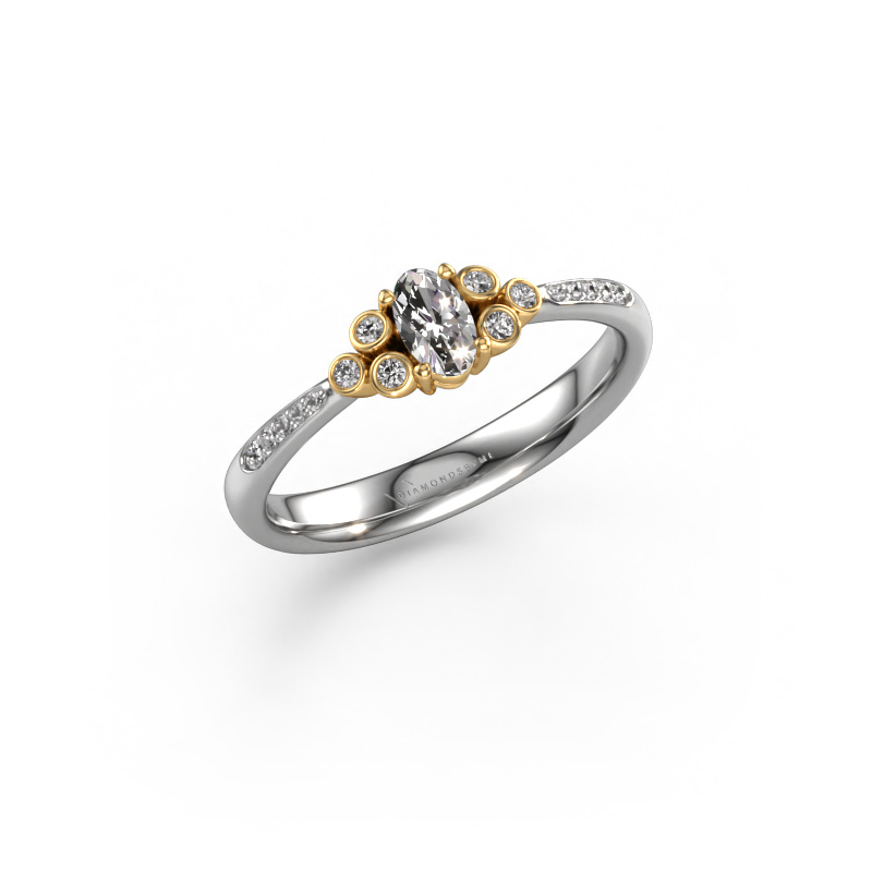 Image of Engagement ring Lucy 2 585 white gold Diamond 0.313 crt