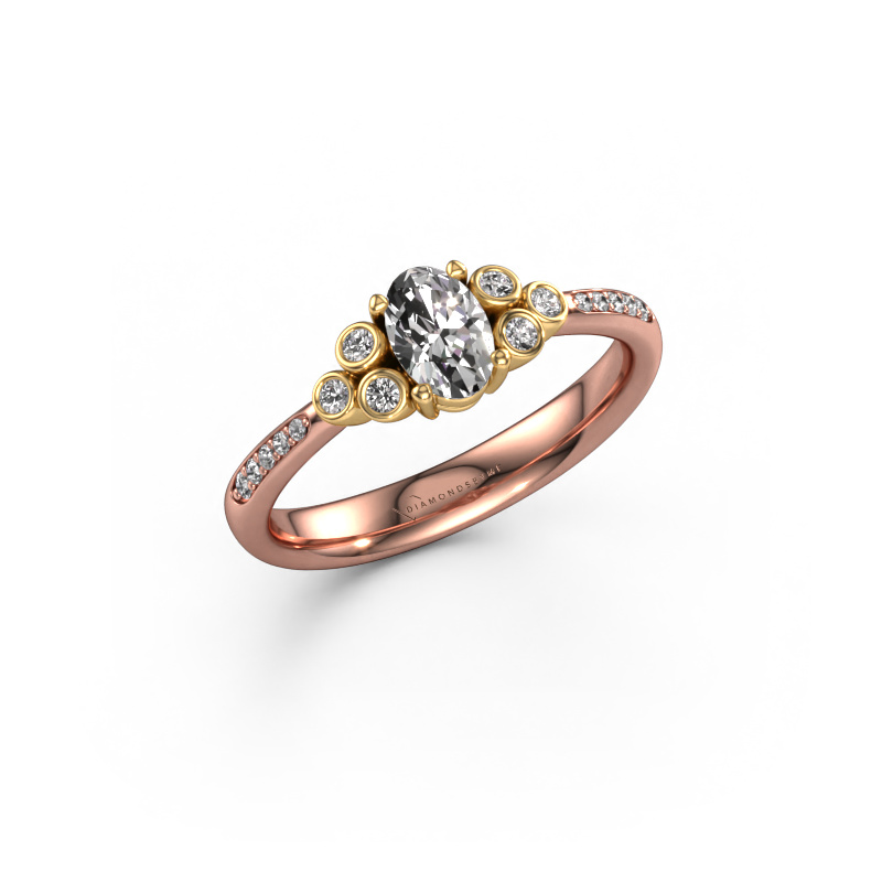 Bild von Verlobungsring Lucy 2 585 Roségold Diamant 0.525 crt