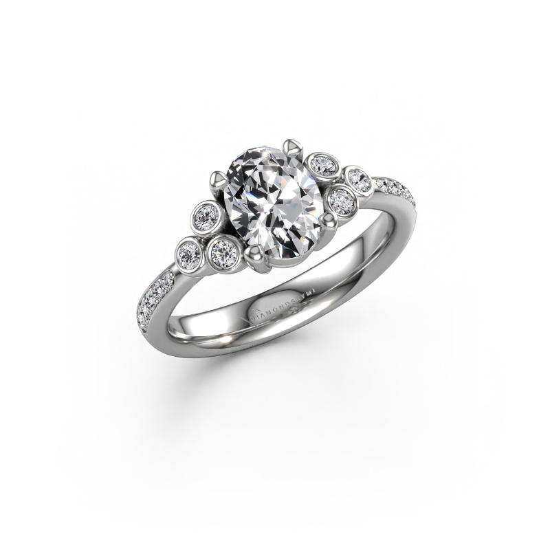Image of Engagement ring Lucy 2 950 platinum Lab grown diamond 1.322 crt