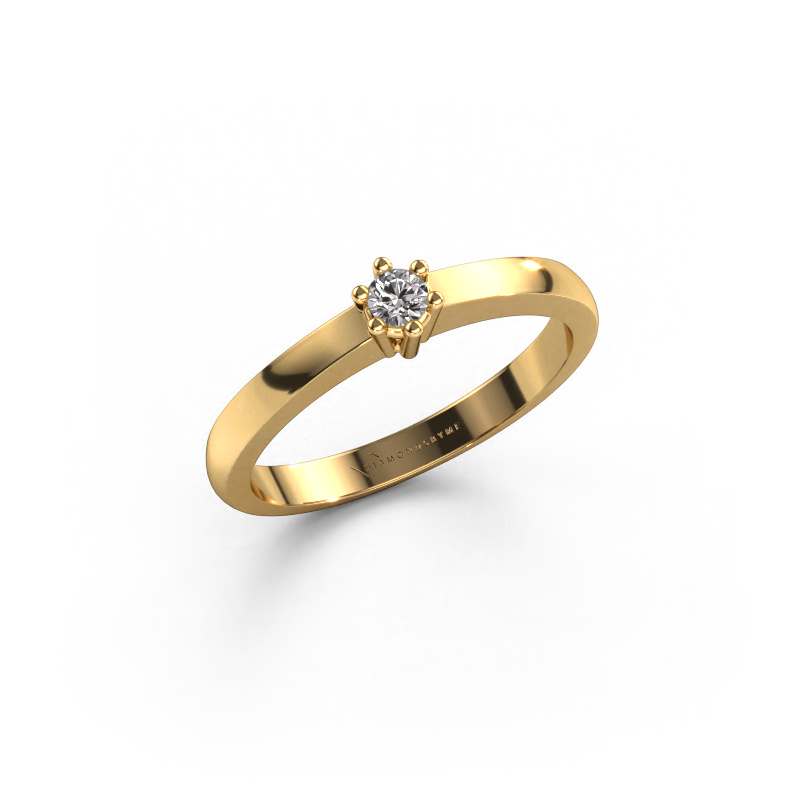 Bild von Verlobungsring Luna 1 585 Gold Diamant 0.055 crt