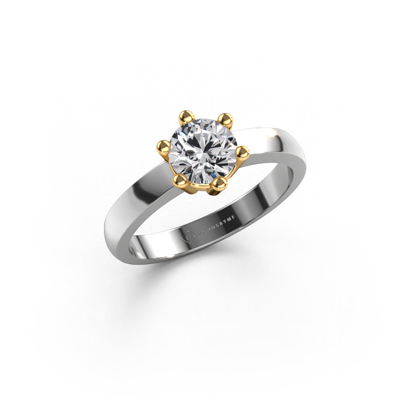 Bild von Verlobungsring Luna 1 585 Weißgold Diamant 0.70 crt