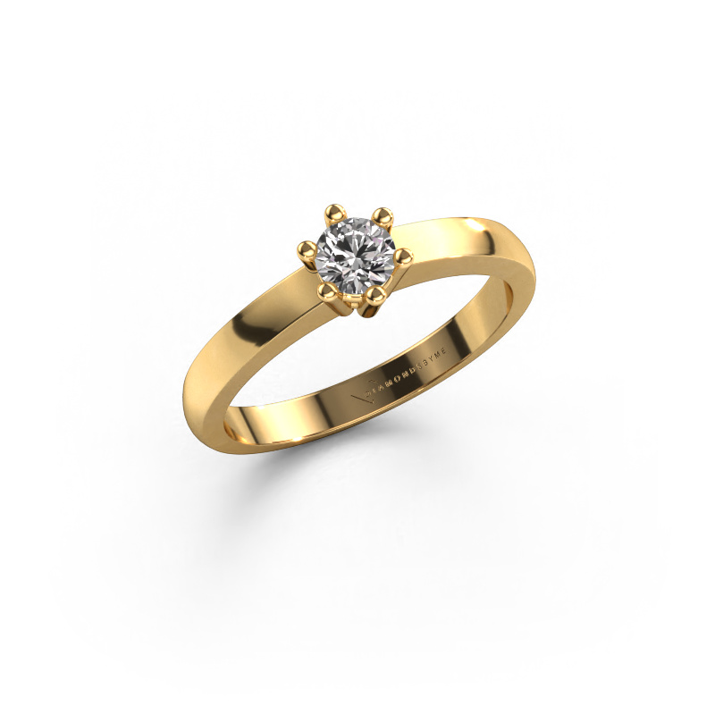 Bild von Verlobungsring Luna 1 585 Gold Lab-grown Diamant 0.20 crt