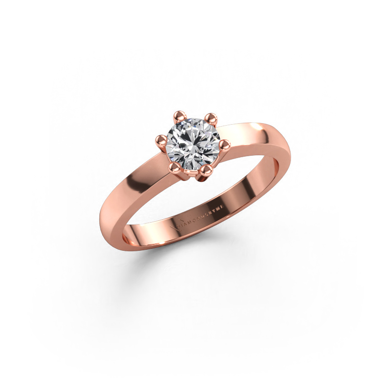 Bild av Förlovningsring Luna 1 585 roséguld Diamant 0.30 crt
