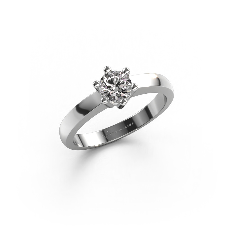 Image of Engagement ring Luna 1 950 platinum Diamond 0.30 crt
