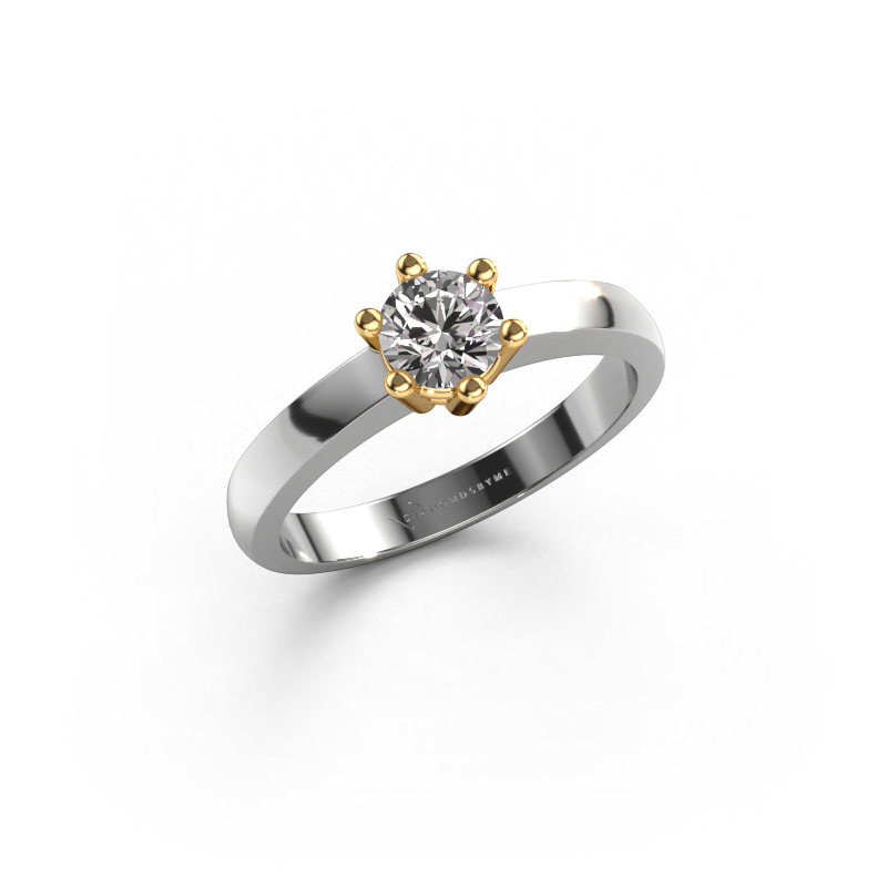 Image of Engagement ring Luna 1 585 white gold Diamond 0.30 crt