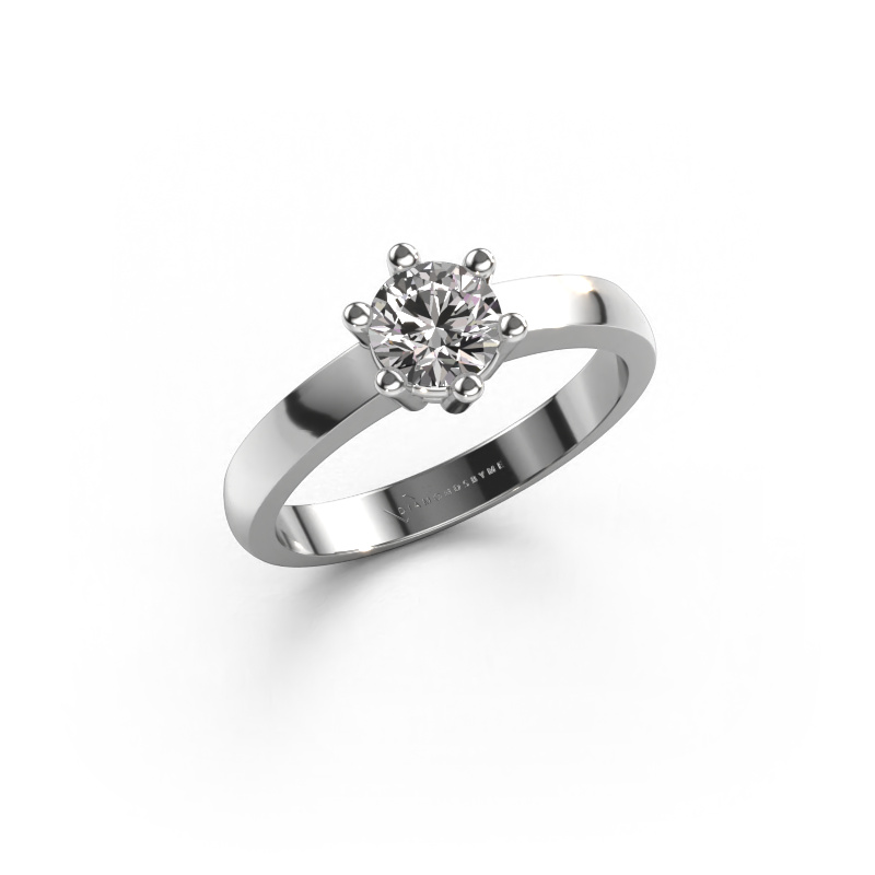 Image of Engagement ring Luna 1 950 platinum Diamond 0.50 crt