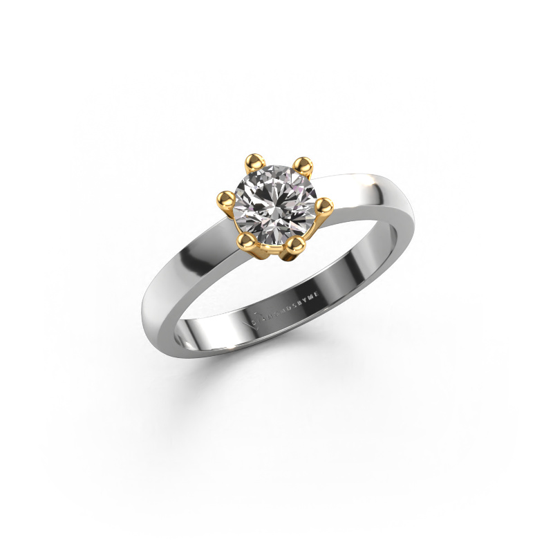 Bild von Verlobungsring Luna 1 585 Weißgold Diamant 0.50 crt