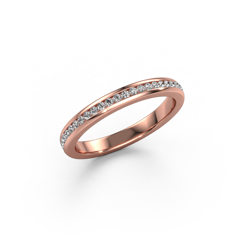 Bild von Vorsteckring Lura 1 585 Roségold Zirkonia 1.3 mm