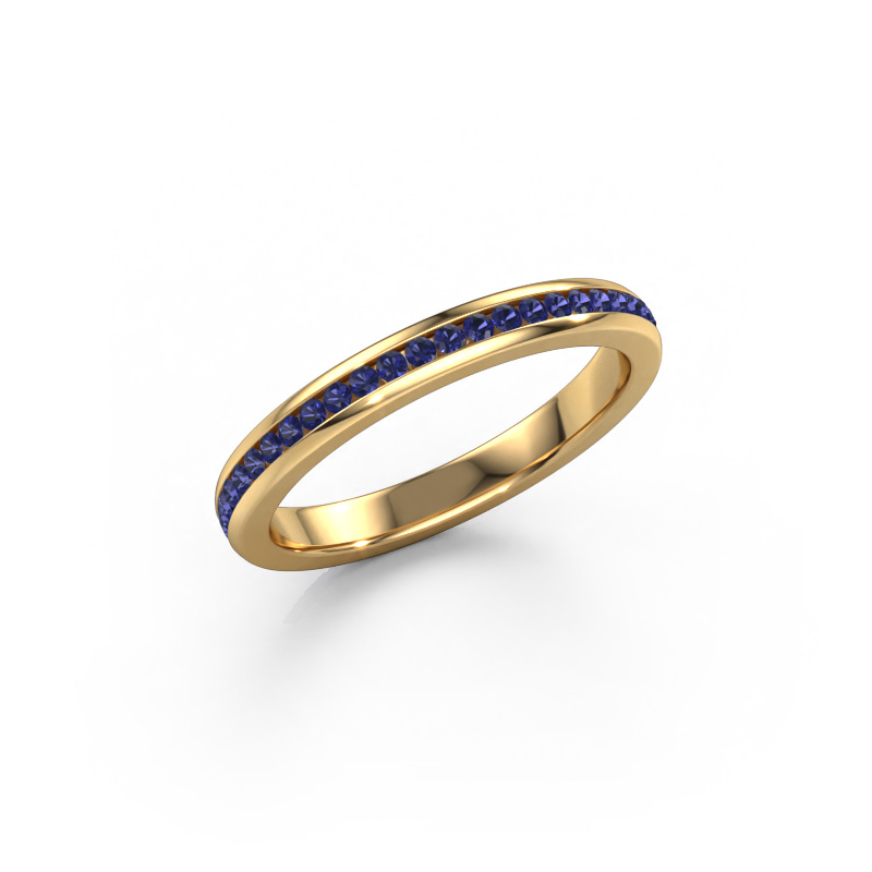 Image of Stackable ring Lura 1 585 gold Sapphire 1.3 mm