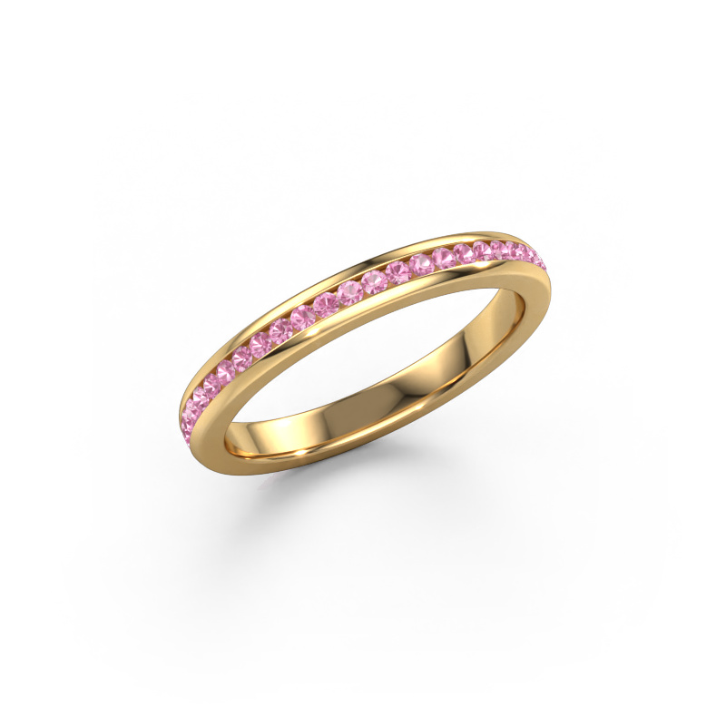Bild von Vorsteckring Lura 1 585 Gold Pink Saphir 1.3 mm