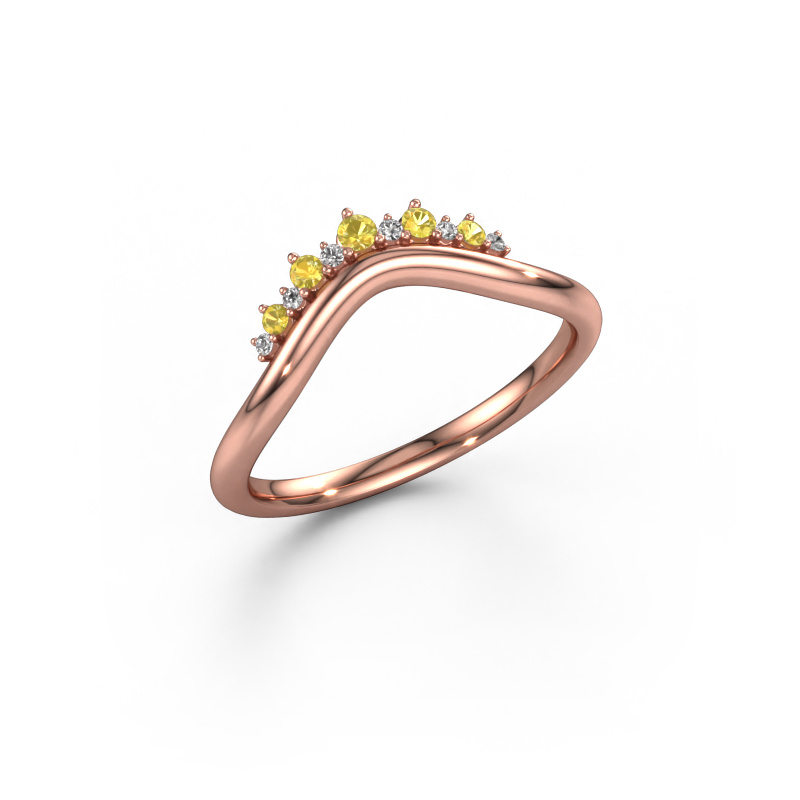 Bild von Vorsteckring Lyla A 585 Roségold Gelb Saphir 1.8 mm