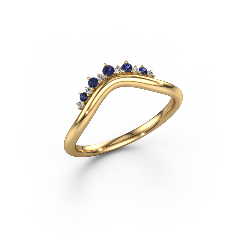 Image of Stackable ring Lyla A 585 gold Sapphire 1.8 mm