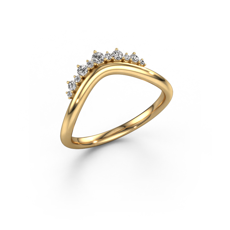 Image of Stackable ring Lyla B 585 gold Zirconia 2 mm