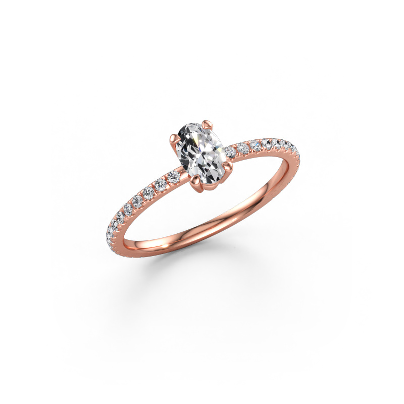 Bild av Förlovningsring Lynelle 2 585 roséguld Diamant 0.625 crt