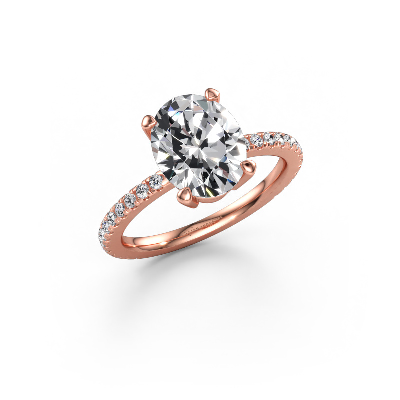 Immagine di Anello di fidanzamento Lynelle 2 585 oro rosa Diamante 3.012 crt