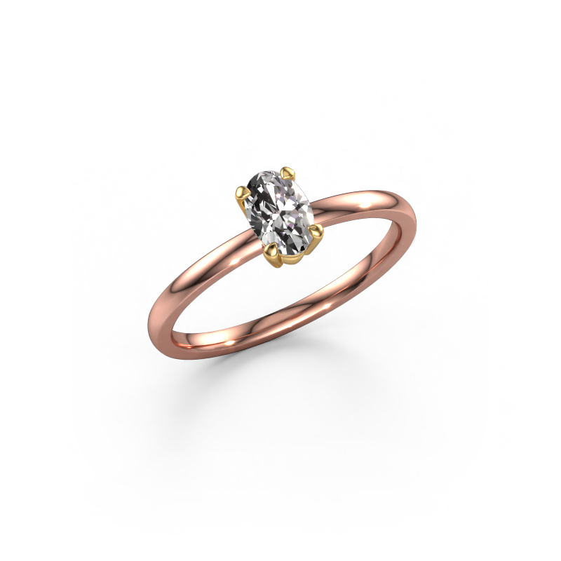 Image of Engagement ring Lynelle 1 585 rose gold Diamond 0.40 crt