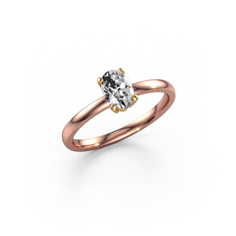 Image of Engagement ring Lynelle 1 585 rose gold Diamond 0.60 crt