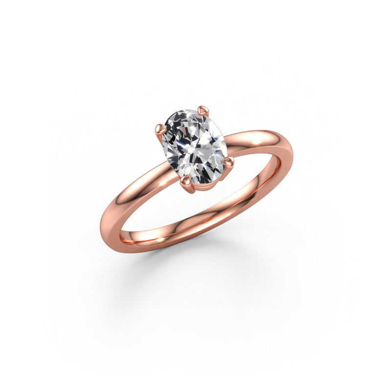 Immagine di Anello di fidanzamento Lynelle 1 585 oro rosa Diamante 0.80 crt