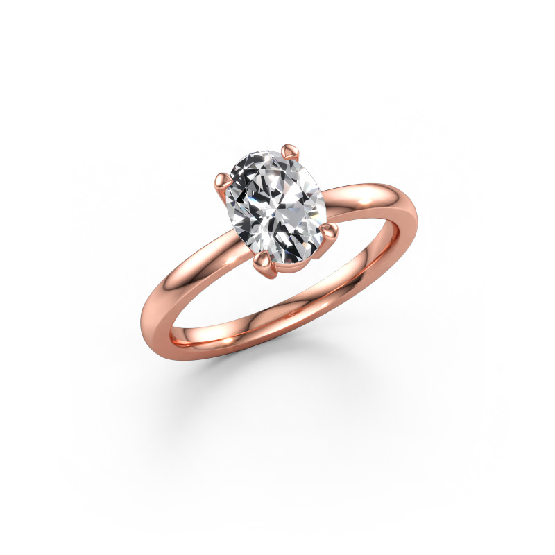 Immagine di Anello di fidanzamento Lynelle 1 585 oro rosa Diamante 1.10 crt