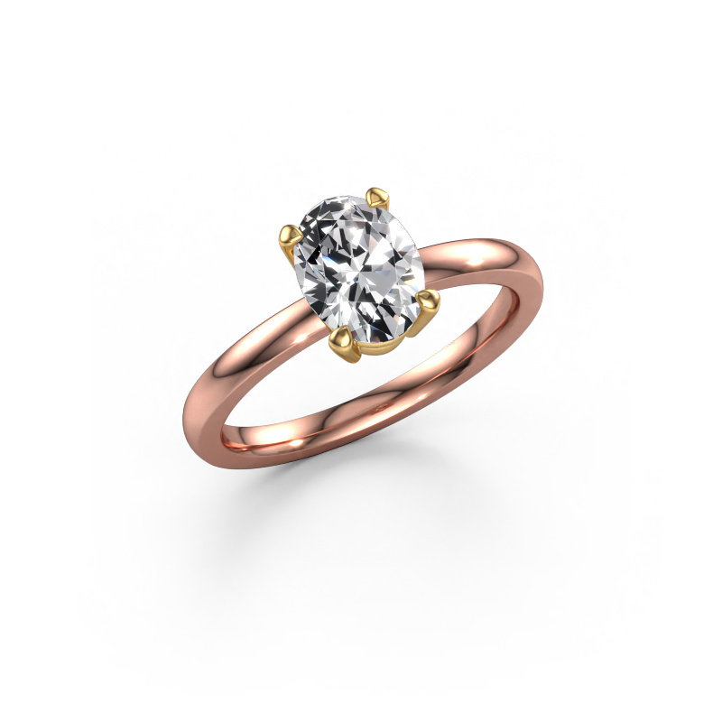 Bild von Verlobungsring Lynelle 1 585 Roségold Lab-grown Diamant 1.10 crt