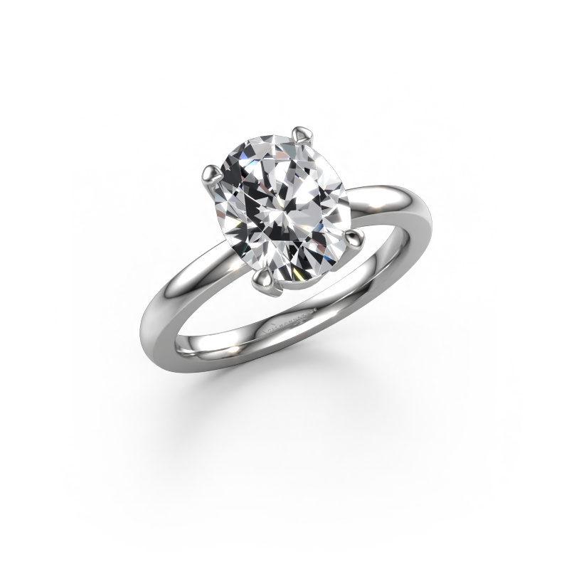 Bild von Verlobungsring Lynelle 1 950 Platin Lab-grown Diamant 2.70 crt