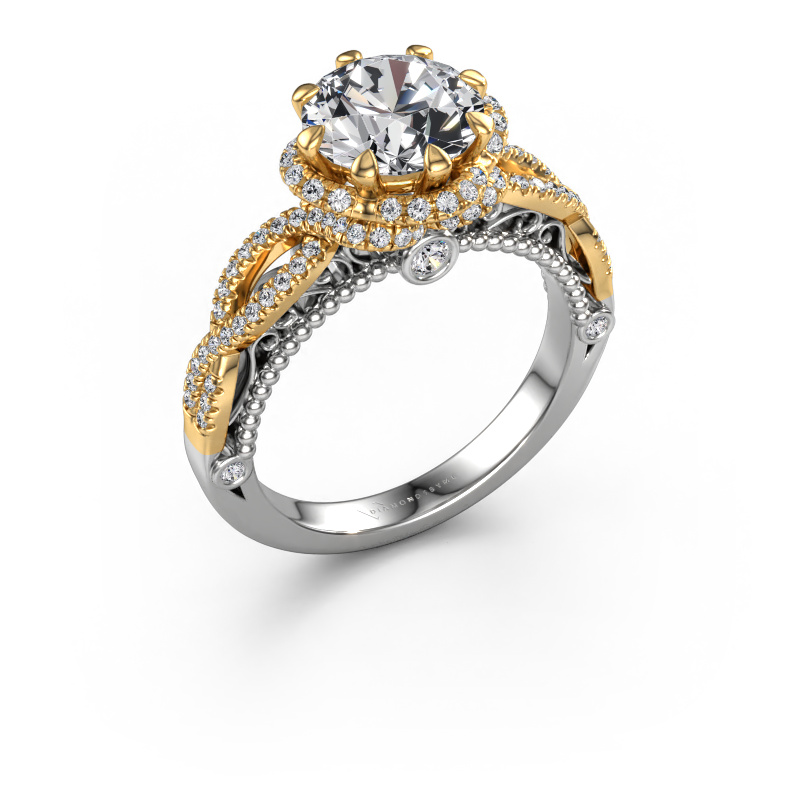 Image de Bague de fiançailles Lysanne 585 or blanc Diamant 2.55 crt