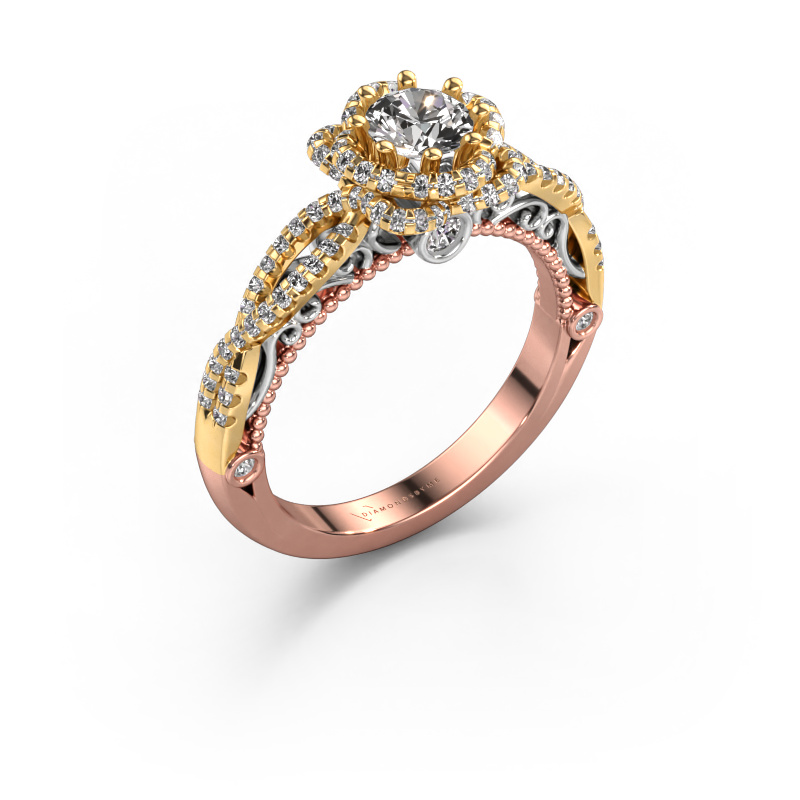 Image de Bague de fiançailles Lysanne 585 or rose Diamant 0.85 crt