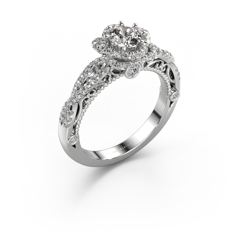 Image of Engagement ring Lysanne 950 platinum Diamond 0.85 crt