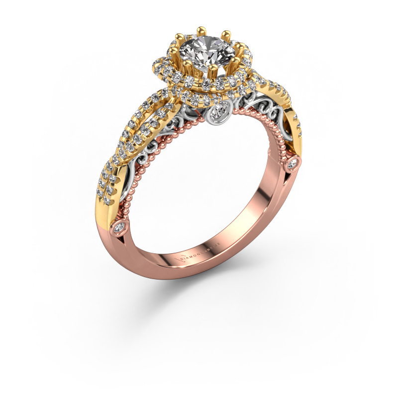 Bild von Verlobungsring Lysanne 585 Roségold Diamant 0.95 crt