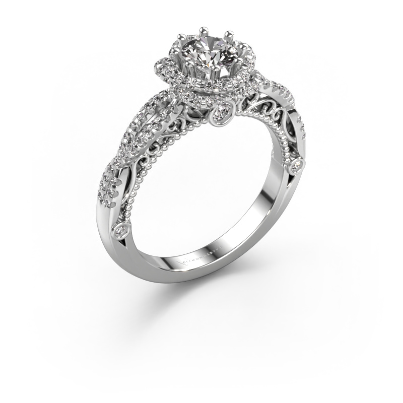 Image of Engagement ring Lysanne 950 platinum Diamond 0.95 crt