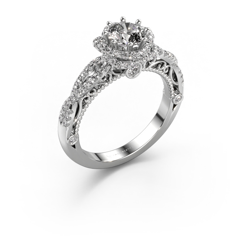 Image of Engagement ring Lysanne 950 platinum Diamond 1.050 crt