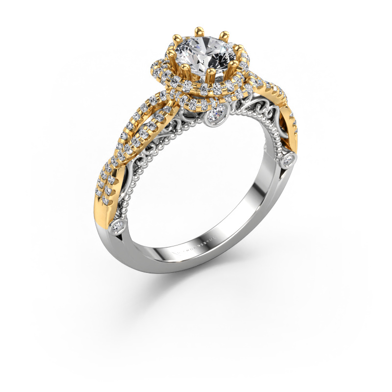 Bild von Verlobungsring Lysanne 585 Weißgold Lab-grown Diamant 1.050 crt