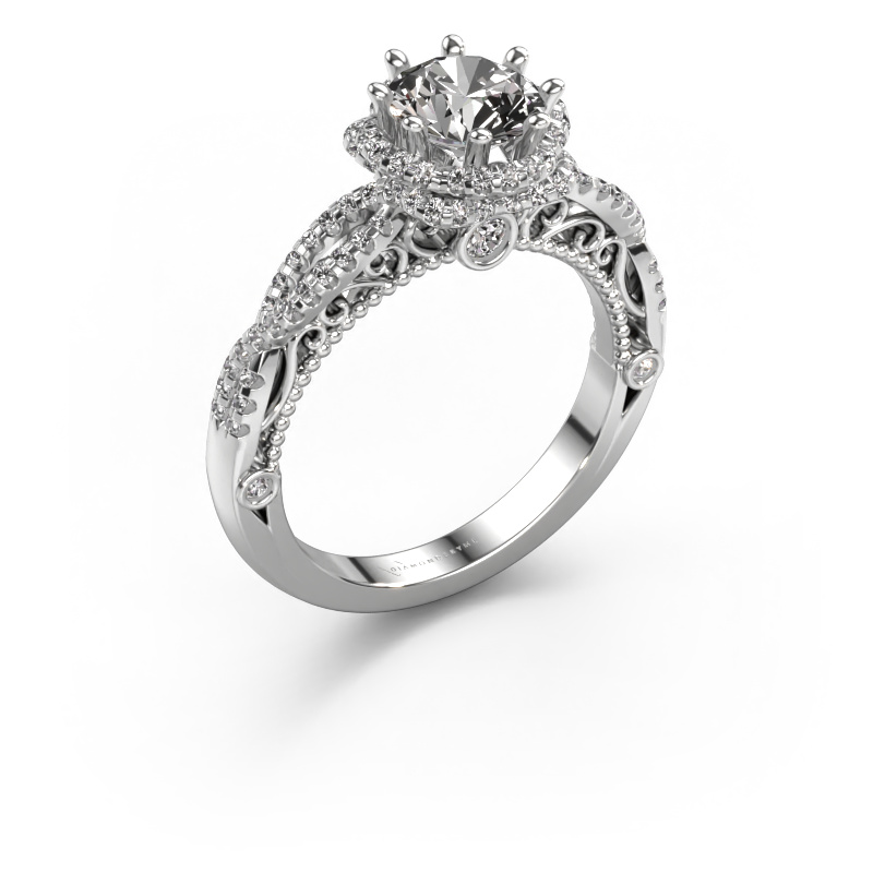 Image of Engagement ring Lysanne 950 platinum Diamond 1.45 crt
