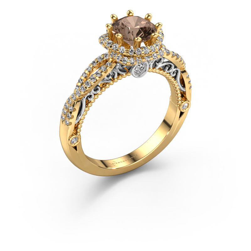 Bild von Verlobungsring Lysanne 585 Gold Braun Diamant 1.45 crt