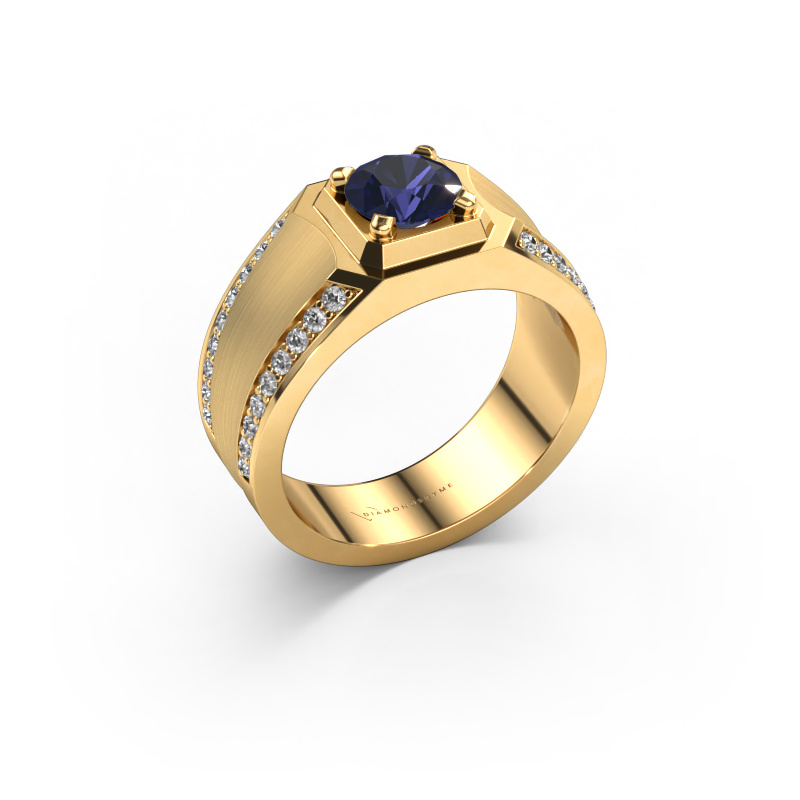 Image of Men's ring Maarten 585 gold Sapphire 6.5 mm