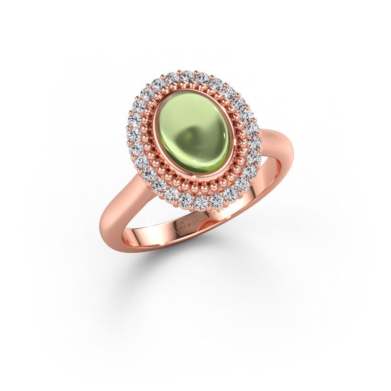 Bild av Ring Maartje 585 roséguld Peridot 8x6 mm