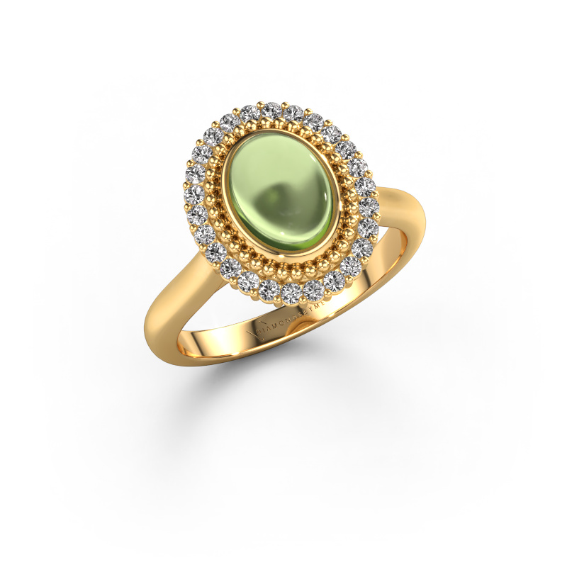 Image of Ring Maartje 585 gold Peridot 8x6 mm