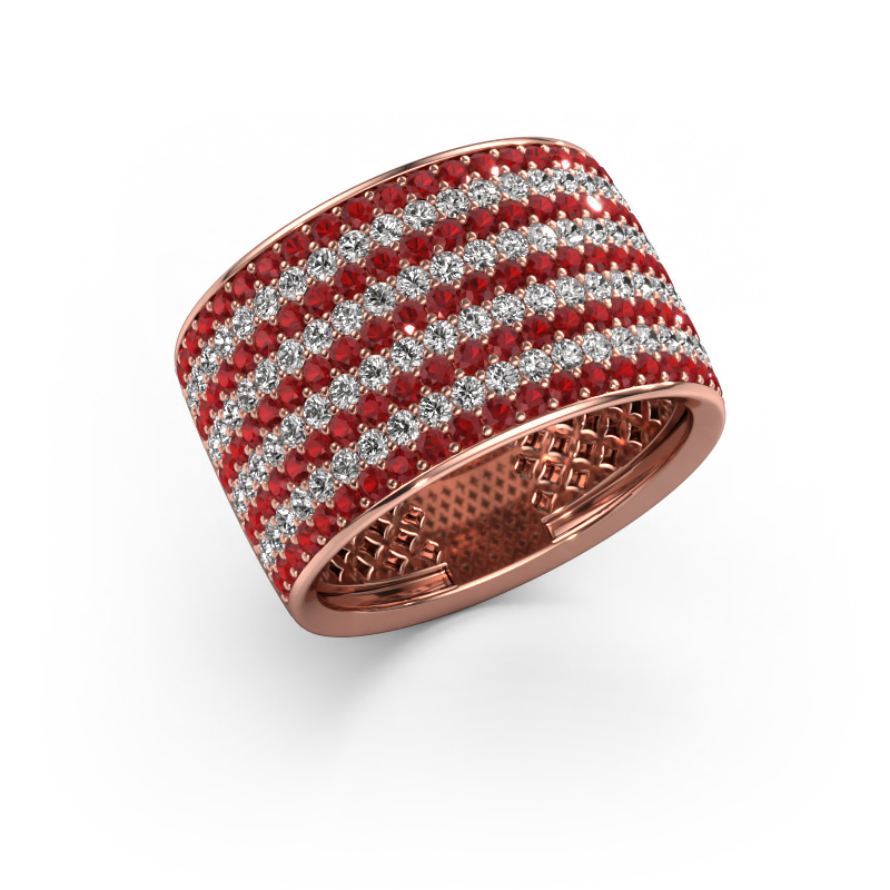 Image de Bague Macy 585 or rose Rubis 1.4 mm