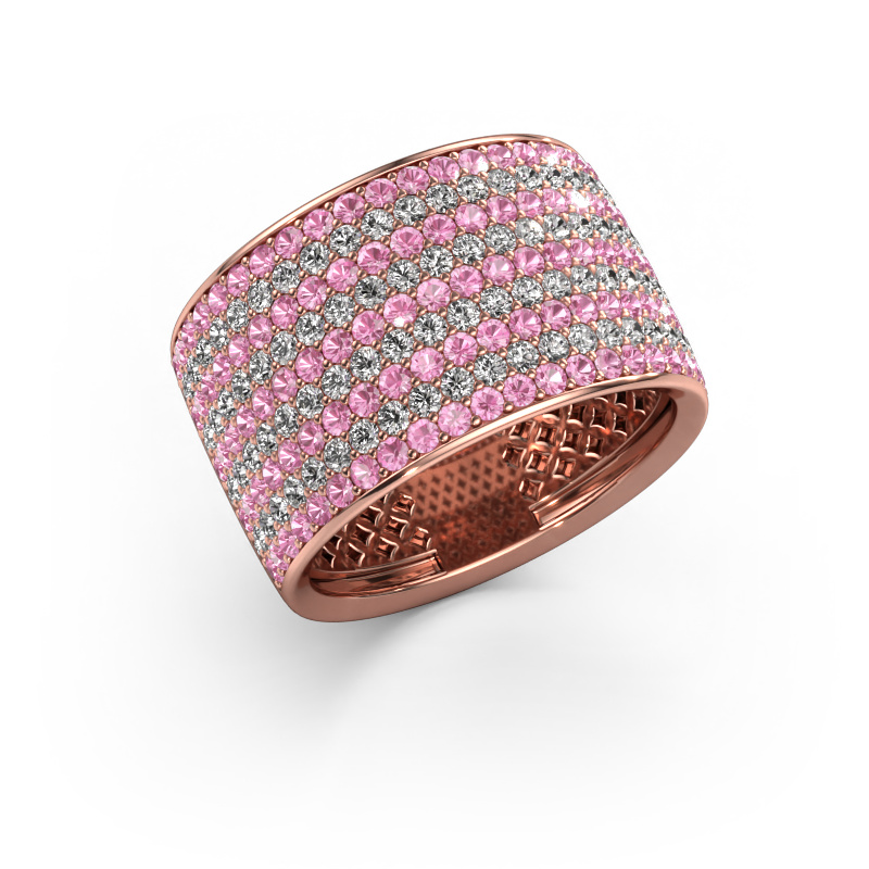 Bild von Ring Macy 585 Roségold Pink Saphir 1.4 mm