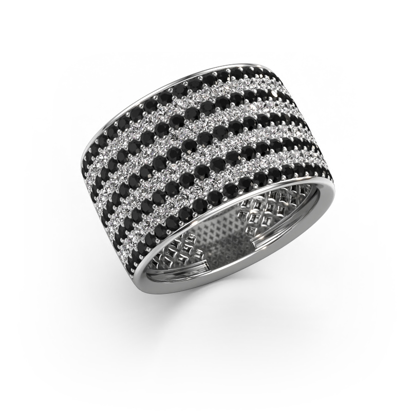 Image of Ring Macy 585 white gold Black diamond 2.512 crt