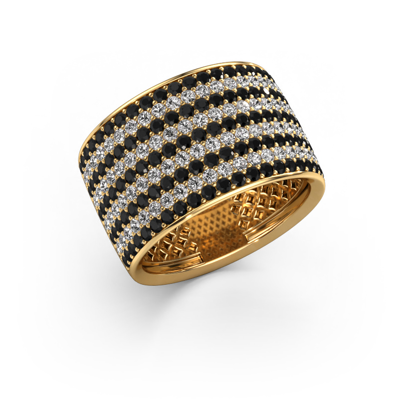 Bild von Ring Macy 585 Gold Schwarz Diamant 2.512 crt