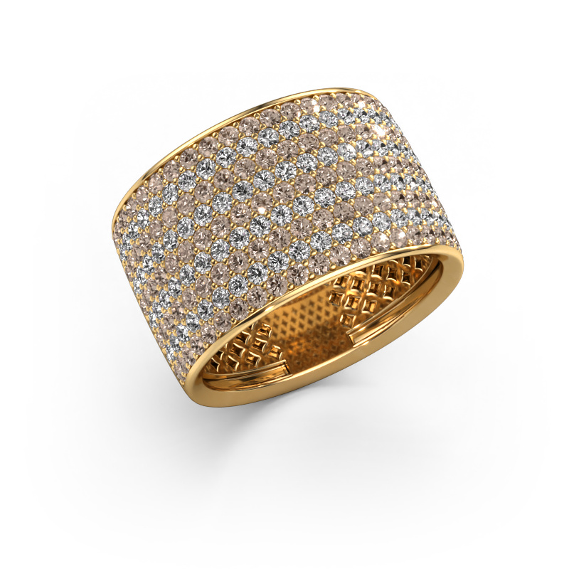 Bild von Ring Macy 585 Gold Braun Diamant 2.26 crt