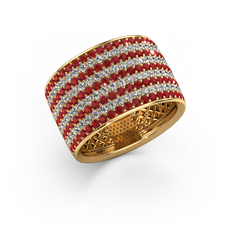 Image of Ring Macy 585 gold Ruby 1.4 mm